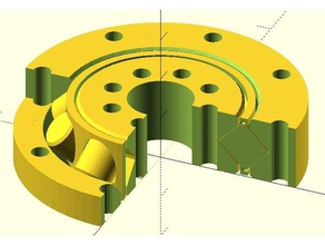 matou rolamento cruzou cilindro de rolos diy esferas rolamentos personalizador sistemas openscad parametrizado paramétrico parametrizável printable robusto rolo 3d print model - Mito3D