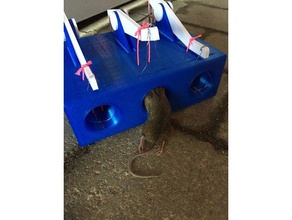 mice trap - 1 3 holes mousetrap 3d print model - Mito3D
