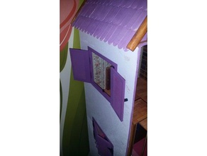 dollhouse shutter windows model furniture doll 3d print model - Mito3D