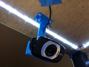lack enclosure camera mount 3d printer accessories ikea webcam 3d print model - Mito3D