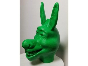 shrek - Esel Kopf Skulpturen Spielzeug 3d print model - Mito3D