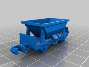 n scale freight mine wagon 3d printing model train trains n-scale 3d print model - Mito3D