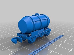n scale small tanker hobby model train trains n-scale 3d print model - Mito3D