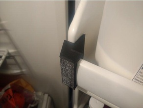 fridge door bar holder end cap replacement parts 3d print model - Mito3D