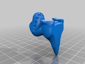 grumpy t-rex keychain keychains 3d print model - Mito3D