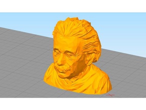 baja poli albert einstein las esculturas 3d print model - Mito3D