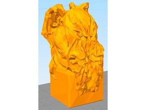 low poly cthulhu esculturas baixa contagem de polígonos 3d print model - Mito3D