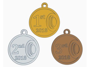 sports day medals sport & outdoors award awards high school medal middle primary 3d print model - Mito3D