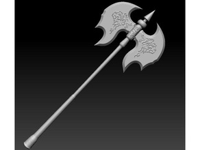 black knight greataxe dark souls video games axe cosplay prop great 3d print model - Mito3D