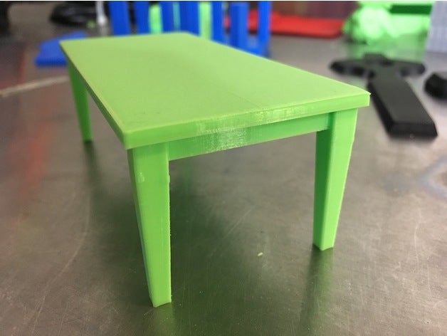 Puppenhaus Tisch Modell-Möbel dollhouse Puppe-Möbel Möbel Tabelle 3D print model - Mito3D