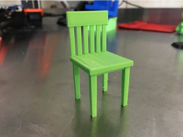doll house chair model furniture 3D print model - Mito3D
