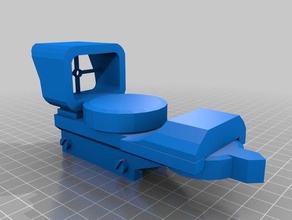 nerf rival hera holográfica red dot escopo mecânico de brinquedos 3d print model - Mito3D