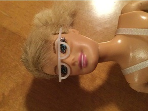 glasses barbie eyeglasses 3d print model - Mito3D