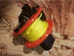 scuba diving reel - handle crank sport & outdoors reef 3d print model - Mito3D