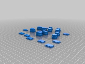 mini normal sürüm engeller inşaat oyuncaklar 3d print model - Mito3D