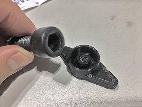 hexagon screw thumb metric parts 3d print model - Mito3D