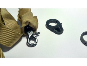 softair m4 ar15 aeg inferiore del corpo sling mount 1 sport & fitness all'aperto 3d print model - Mito3D
