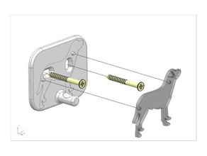 coathook labrador do agregado familiar casaco gancho para cão teclado keyholder socorro 3d print model - Mito3D