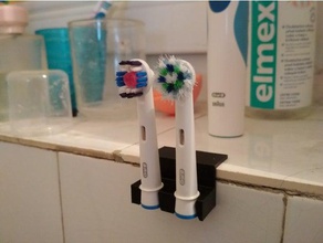toothbrush head holder - oral-b bathroom 3d print model - Mito3D