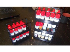 istifleme stand şişe 10 ml 5 kaplar aroması tutucu 3d print model - Mito3D