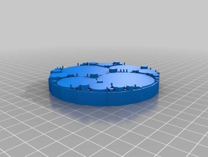 Unendlichkeit Kreisen 3d-drucken infinity Elefanten 3d print model - Mito3D