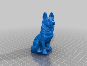 german sheperd - 3d scan scans & replicas scanner scanning animal chien dog figure figurine hund miniature model replica 3d print model - Mito3D