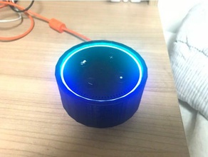 simplified echo dot case gadgets amazon simple stand 3d print model - Mito3D