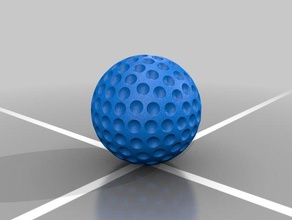 golfball Spielzeug & Spiele 3d print model - Mito3D