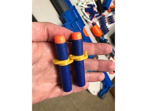nerf foam dart ammo belt links toy & game accessories automatic bandolier blaster clip gun machine 3d print model - Mito3D