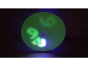 uv glow clock - spins diy 28byj-48 3d printing arduino ds1307 dark ultraviolet 3d print model - Mito3D
