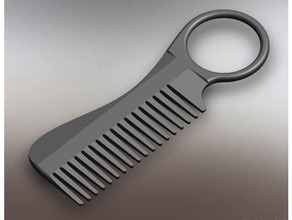 Schnurrbart kämmen Bad Bad-Accessoires BART BART-Kamm Kamm Pflege Haar der 3d print model - Mito3D