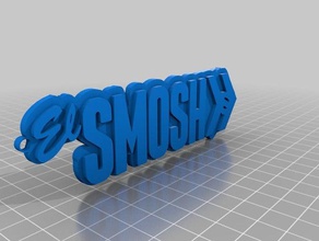 llavero elsmosh sanat youtube 3d print model - Mito3D