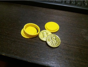 bitcoin punchpress giocattoli meccanici cioccolato 3d print model - Mito3D