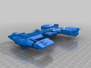 ninka bunkerbuster models corvette resistance star wars ship last jedi 3d print model - Mito3D