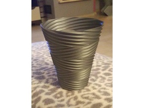 burgulu vazo dekor serin spiral vazolar modu 3d print model - Mito3D