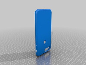 iphone 7+ caso w o esquina de las ranuras el teléfono móvil 3d print model - Mito3D