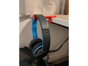 headphone holder ikea bekant audio 3d print model - Mito3D