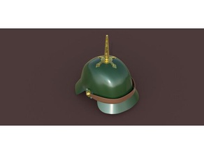 prussian spike helmet costume history military wars 3d print model - Mito3D