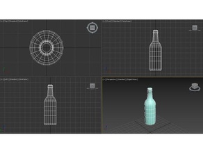 basit bir şişe dekor 3d print model - Mito3D