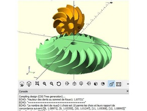 configurable jumelé couronne la robotique 3d print model - Mito3D