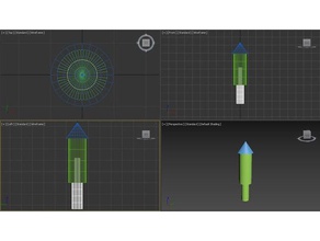 fuegos artificiales cohetes decoración 3d print model - Mito3D
