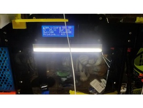 a8 anet ışık bar difüzör 3d yazıcı aksesuarları modifiye mount açtı led 3d print model - Mito3D