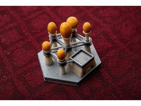terraforming mars - capital tile toy & game accessories city dnd tiles 3d print model - Mito3D