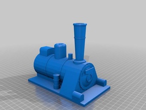 g-scale steam train without wheel hobby 3d print model - Mito3D