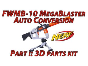 nerf star wars first order heavy gunner stormtrooper automatic diy blaster gun mod 3d print model - Mito3D
