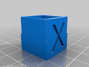 sqaroundhollow L'impression 3d tests cube creux arrondie test de la 3d print model - Mito3D