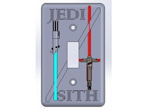 star wars light switch cover 3d printing 3d print model - Mito3D