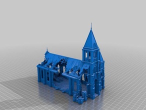zelda - souffle sauvage temple du temps bâtiments et structures frostgrave les ruines wargame terrian de 3d print model - Mito3D