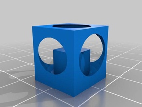 cubo dentro do de teste calibração A impressão 3d 3d print model - Mito3D