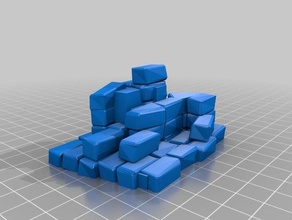 Haufen Felsen Modelle dnd Miniatur prop der Miniatur-Landschaft rock-Haufen 3d print model - Mito3D